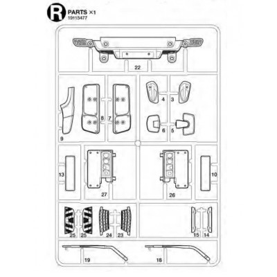 Tamiya R Part for 56357 Arocs 3348 Tipper Truck - 19115477