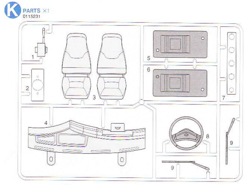 Ford Aeromax Interieur Onderdelen (K / 0115231) 1/14