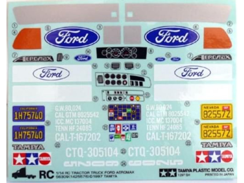 Ford Aeromax Stickerset (9495289) 1/14