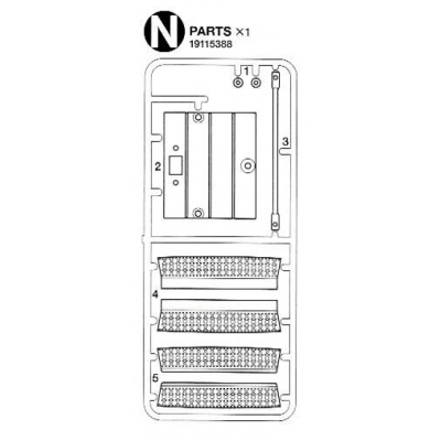 Freightliner Cascadia Grill Steps Parts N (N / 19115388) 1/14