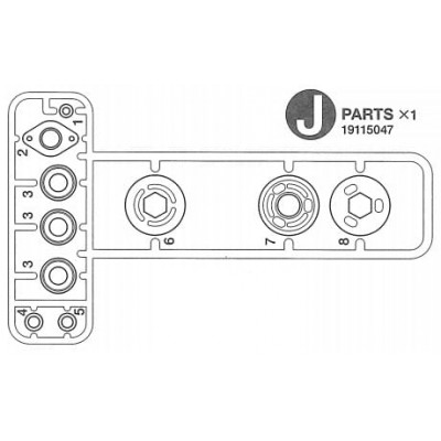Adapters for Gearbox (J / 9115047) 1/14