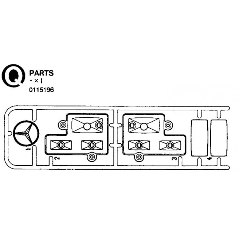 Chromed Parts Mercedes 1838LS / 1850L (Q Parts)