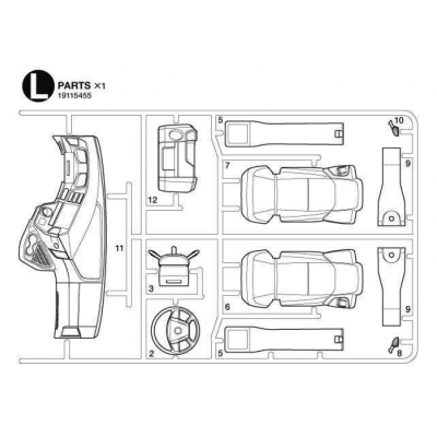 Mercedes Arocs Interior Parts L (L / 19115455) 1/14