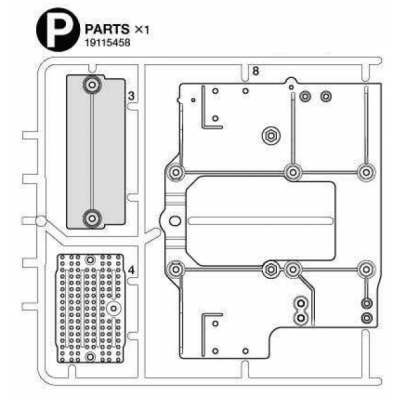 Mercedes Arocs Base Plate Parts P (P / 19115458) 1/14
