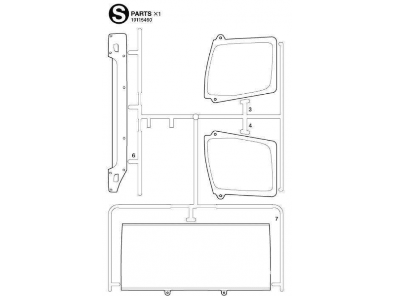 Mercedes Arocs Window Parts S (S / 19115460) 1/14