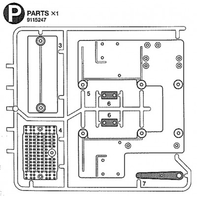 Tamiya Bottom Plate Parts P (P / 9115247) 1/14