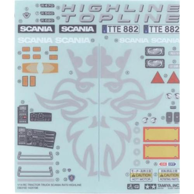 Scania Stickers and Mesh (9495508) 1/14