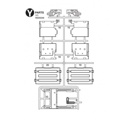Tamiya Y-Onderdelen Spatborden voor Volvo 56375 - 19225246