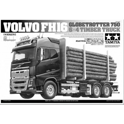 Tamiya Bouwhandleiding Tamiya Volvo FH16 Bomenwagen - 11056707