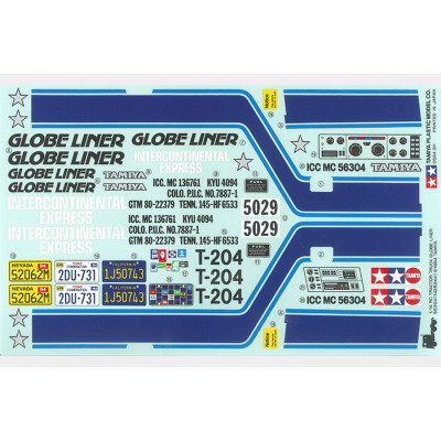 Tamiya Globe Liner Stickervel - 9495186