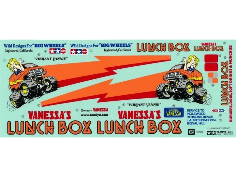 Tamiya Lunchbox Sticker Set 1/12 - 9495470