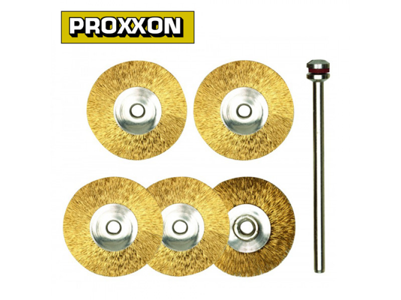 Proxxon Wheel Brush Brass 22mm 5pcs 28962
