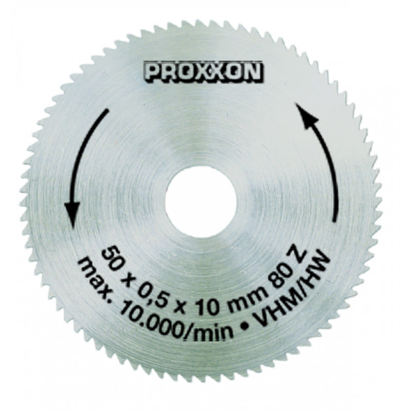 Proxxon Solid Carbide Saw Blade 80t 50mm