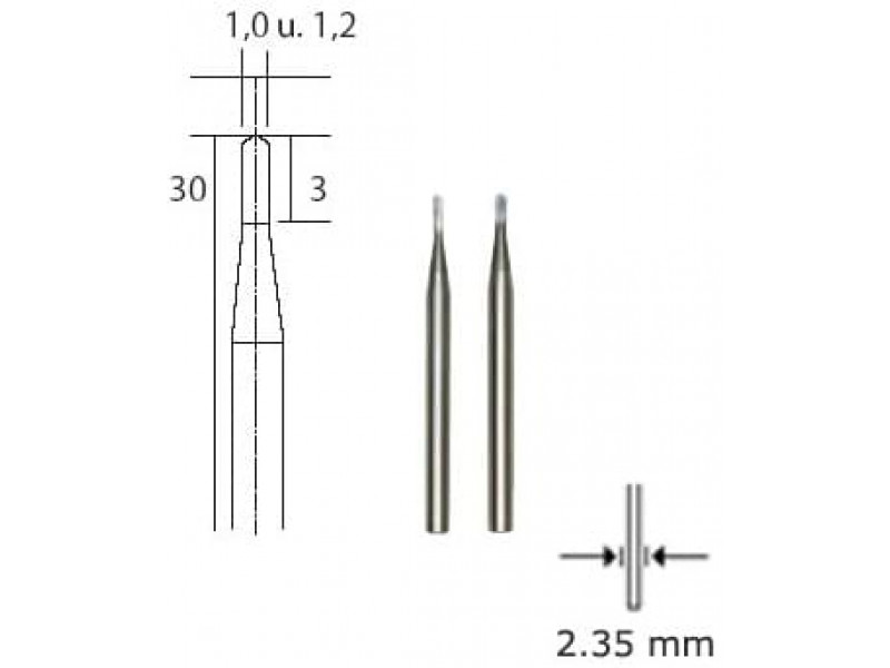 Proxxon Tungsten Milling Drills 1 and 1,2mm 28320