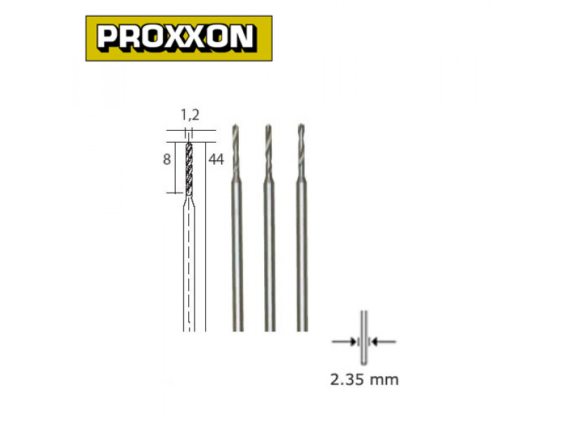 Proxxon HSS Drill 1,2mm 3pcs 28856