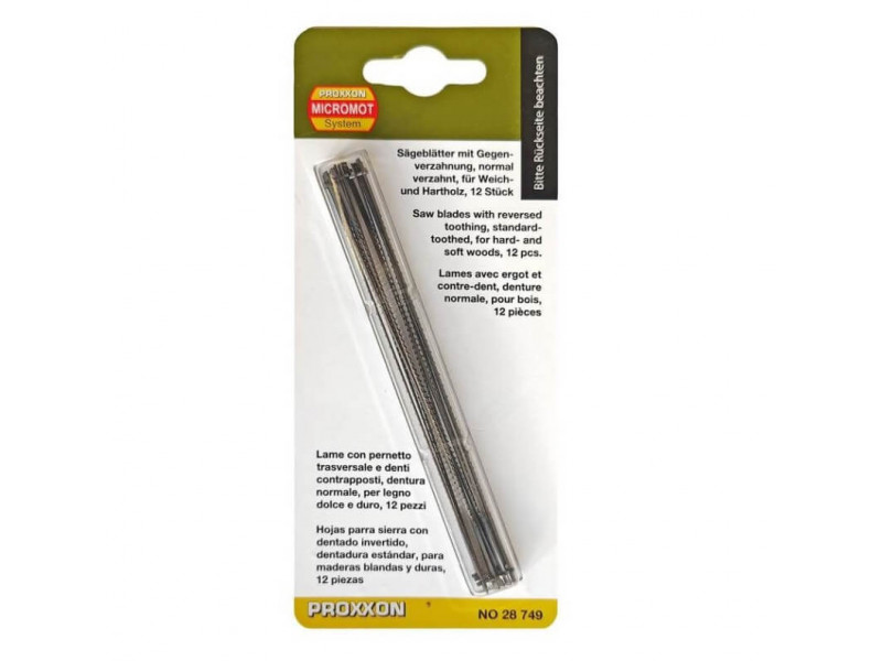 Proxxon Zaagblad met Stift voor Hout, Normaal Getand, 14 tanden/25mm, 12st