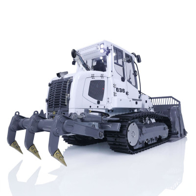Lesu Liebherr 636 Crawler Loader Full Option 1/14 ARTR - Wit