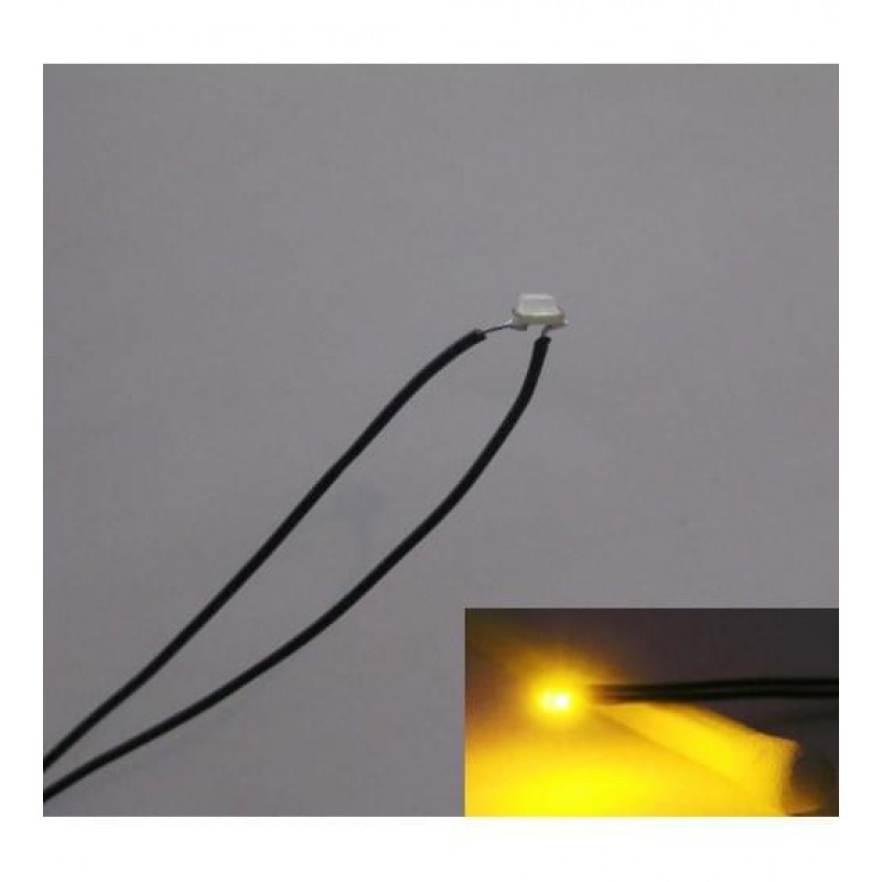 Prewired SMD LED 0805 Yellow