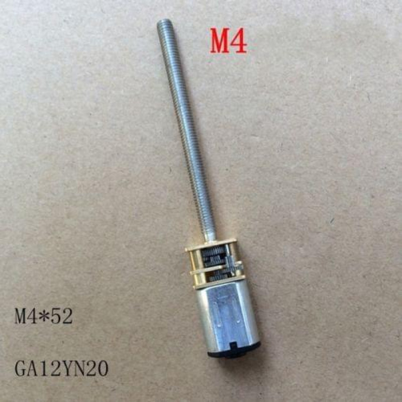 Micro gearbox motor M4x52 Axle DC 12V 400 RPM