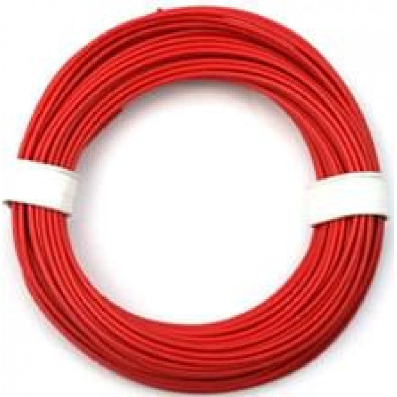 Single Wire 0.22 mm Red 10 meter Solid
