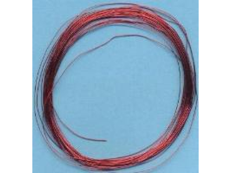 Enamelled Copper Wire Red 0.031mm 5m