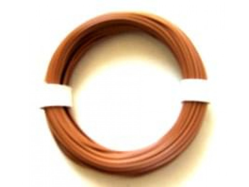 Single Wire 0.22 mm Brown 10 meter Solid