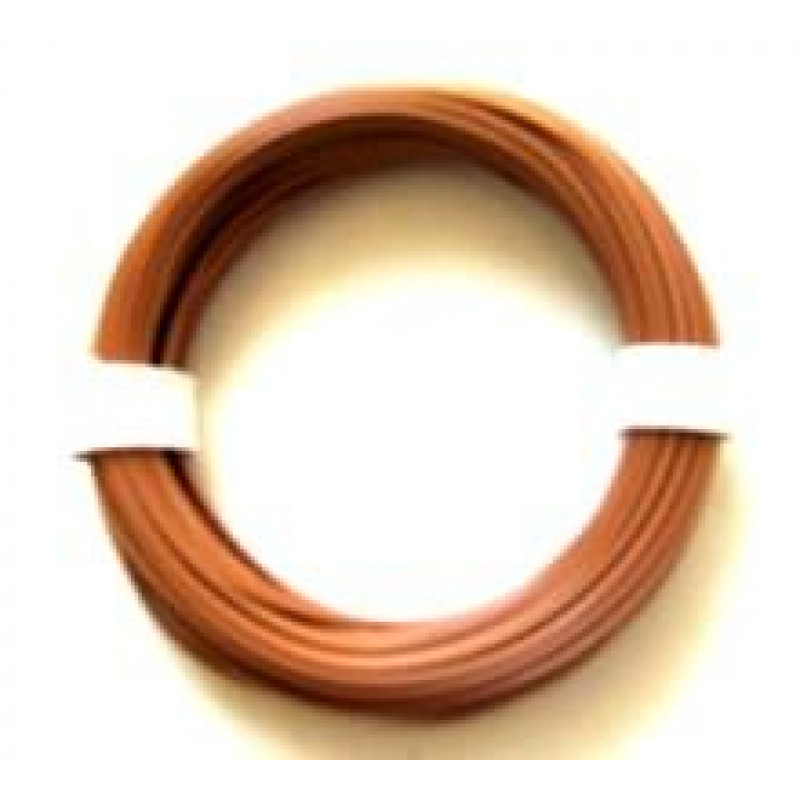Single Wire 0.22 mm Brown 10 meter Solid