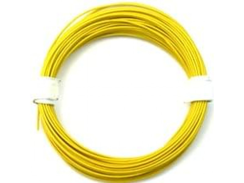 Single Wire 0.22 mm Yellow 10 meter Solid