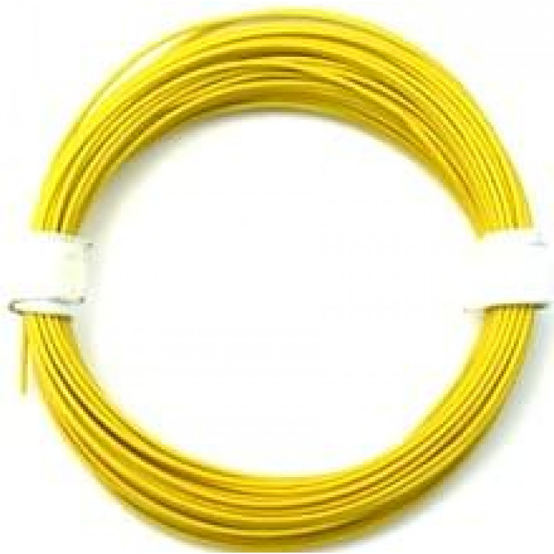 Single Wire 0.22 mm Yellow 10 meter Solid