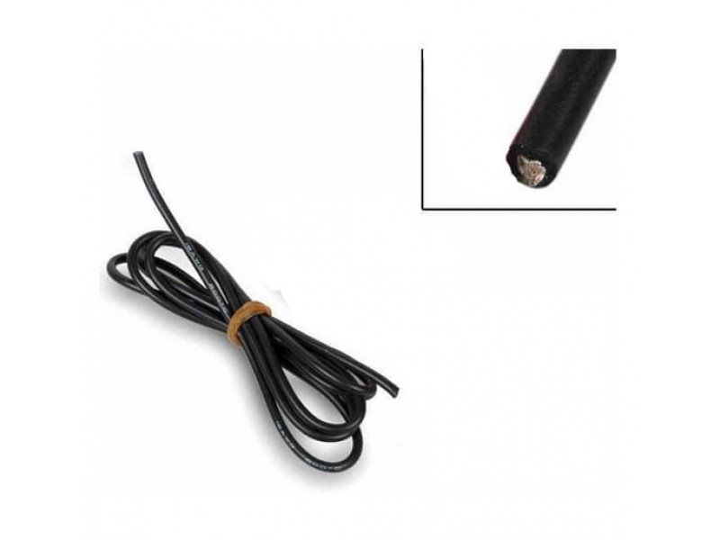 Silicone wire 2,5mm Black German quality