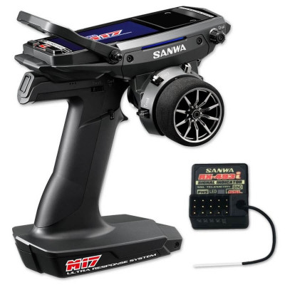 Sanwa M17 Pistol Transmitter with RX-493i receiver 2.4Ghz