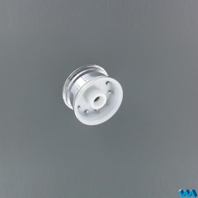 Chrome Trailer Rim Wide Tyre for Bearings 2pcs (1/14) 907055