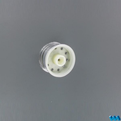 Chromed Trailer Rim Hexagon Wide Base 2pcs (1/14) 907053