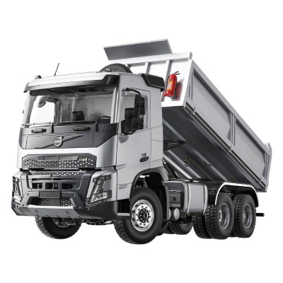 Double E Volvo FMX Hydraulic Tipper 6X4 1/14 RTR - Silver