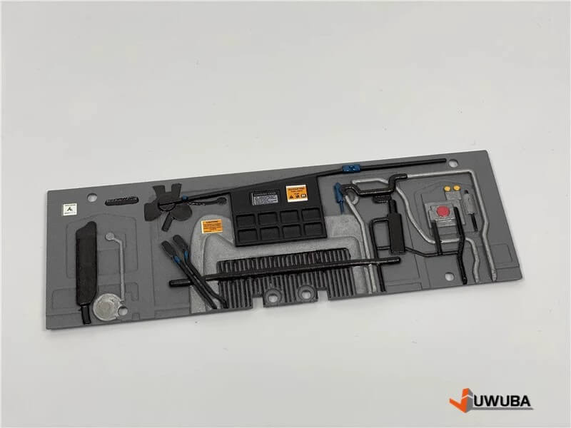 JX Model Motor Compartiment details voor MAN F2000 1/14