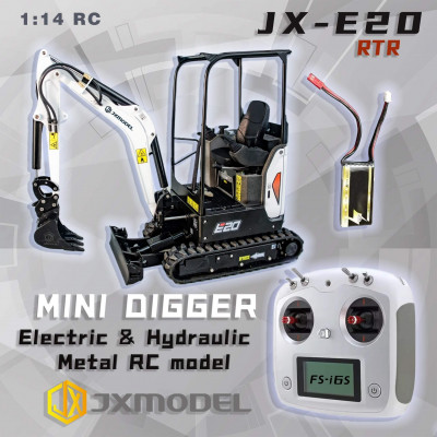 JX Model Hydraulic Mini Excavator E20 1/14 - RTR