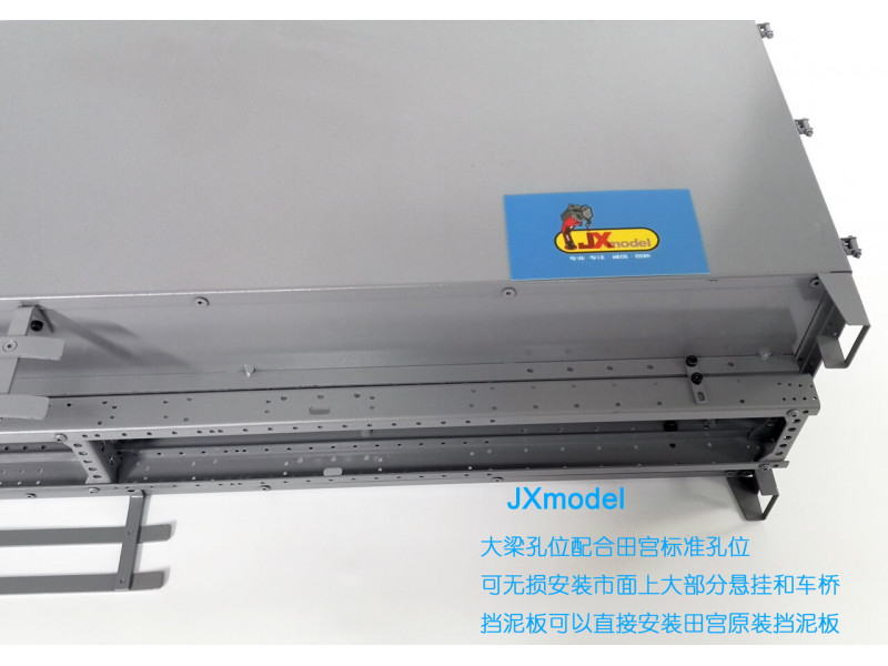 JX Model Metalen Bakwagen Opbouw voor 6x4 Vrachtwagen 1/14