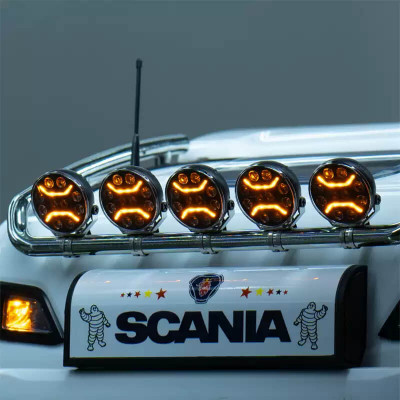 Juwuba Modern Beamlight Round with Orange LED's 1/14