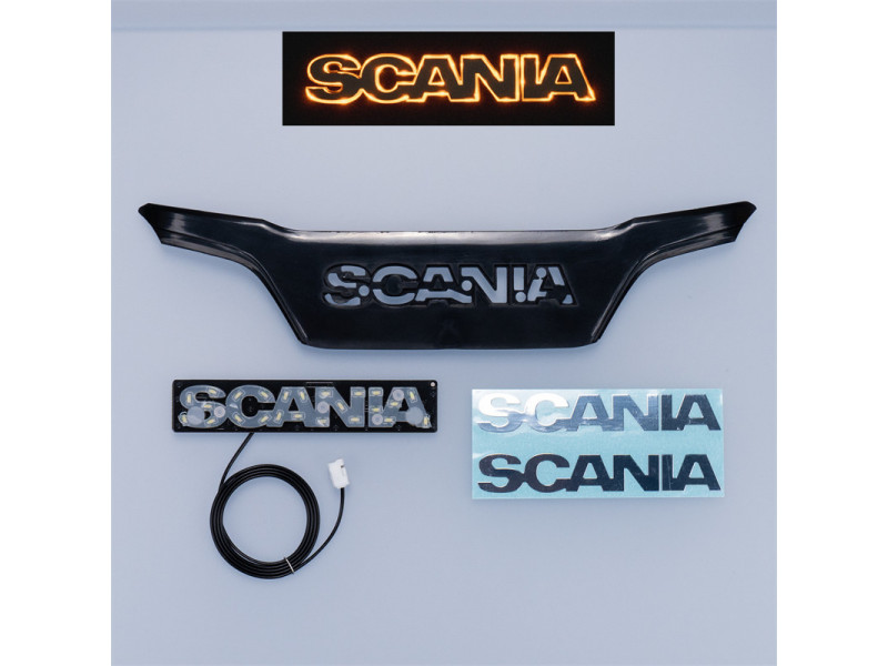 Juwuba Verlicht Scania 770S Grill Logo - Oranje