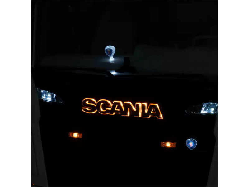 Juwuba Verlicht Scania 770S Grill Logo - Oranje