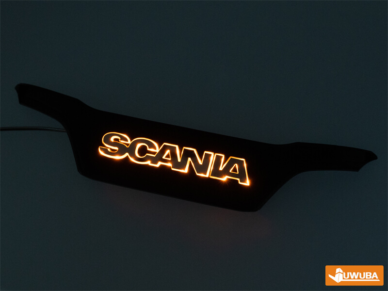 Juwuba Verlicht Scania 770S Grill Logo - Oranje