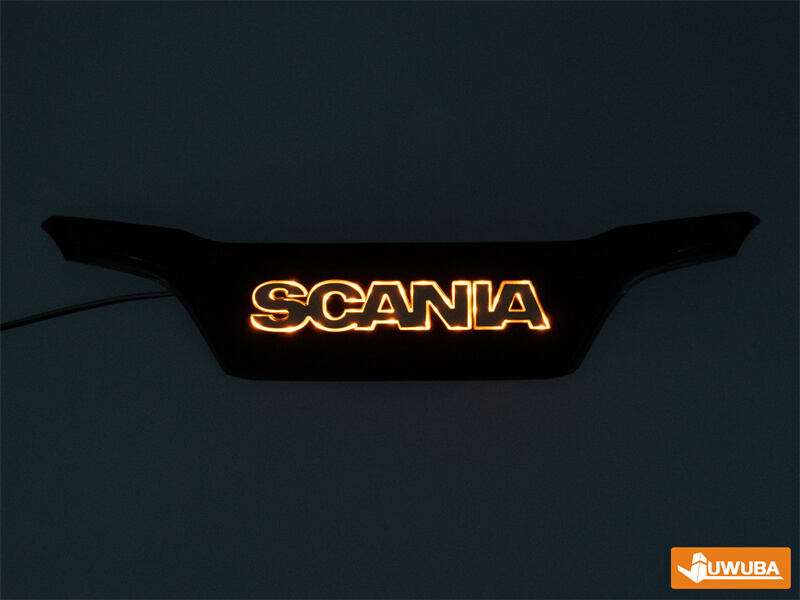 Juwuba Verlicht Scania 770S Grill Logo - Oranje