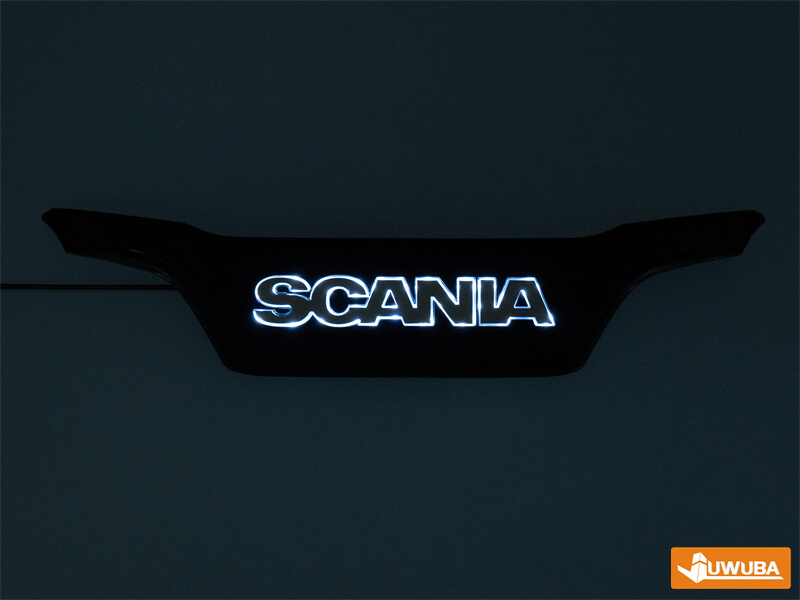 Juwuba Verlicht Scania 770S Grill Logo - Wit