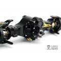 Lesu Driven Middle Steering Axle with Diff Lock and Tamiya Gearing Q-9005-B (1/14)