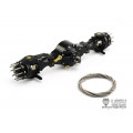 Lesu Driven Steering Axle with Diff Lock and Tamiya Gearing Q-9007 (1/14)