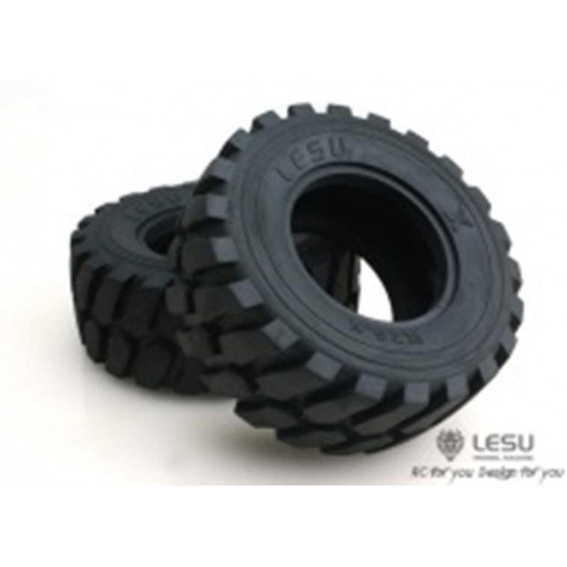 Lesu Wheelloader Tyres 2pcs (1/15)