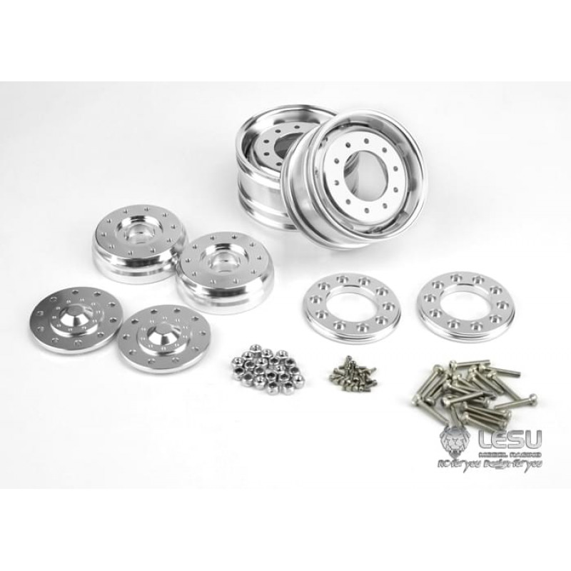 Lesu Alcoa Rear/Trailer Rims Oval W-2017-A Tamiya 1/14 Lesu Alcoa Rear/Trailer Rims Oval W-2017-A Tamiya 1/14