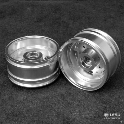 Alu / Stainless Trilex Front Wheels 1/14 - W-2045-A