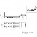 Lesu 1/14 3-assige Semidieplader met Hydraulische Oprijplaten