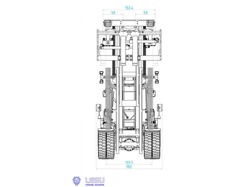 Lesu Linde LD160S Heftruck 1/14 - Bouwpakket - RD-A0014